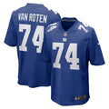 Greg Van Roten New York Giants Team Game Jersey - Royal
