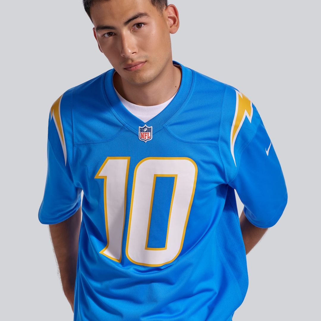 Justin Herbert Los Angeles Chargers Alternate Super Chargers Game Player Jersey - Navy