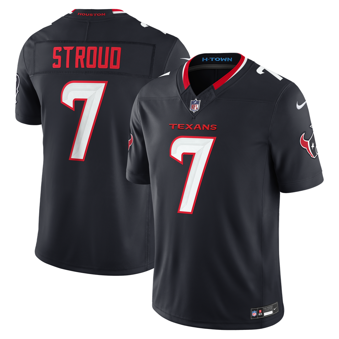 C.J. Stroud Houston Texans Team Vapor F.U.S.E. Stitched Limited Jersey - Navy