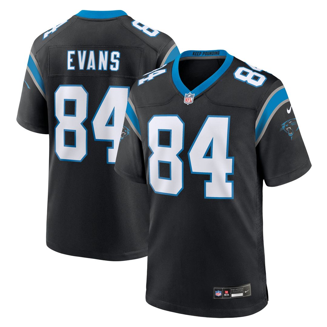 Mitchell Evans Carolina Panthers Team Game Jersey - Black