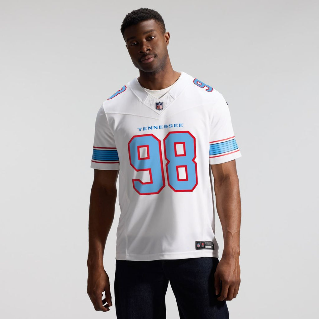 Jeffery Simmons Tennessee Titans Team Vapor F.U.S.E. Stitched Limited Jersey - Light Blue