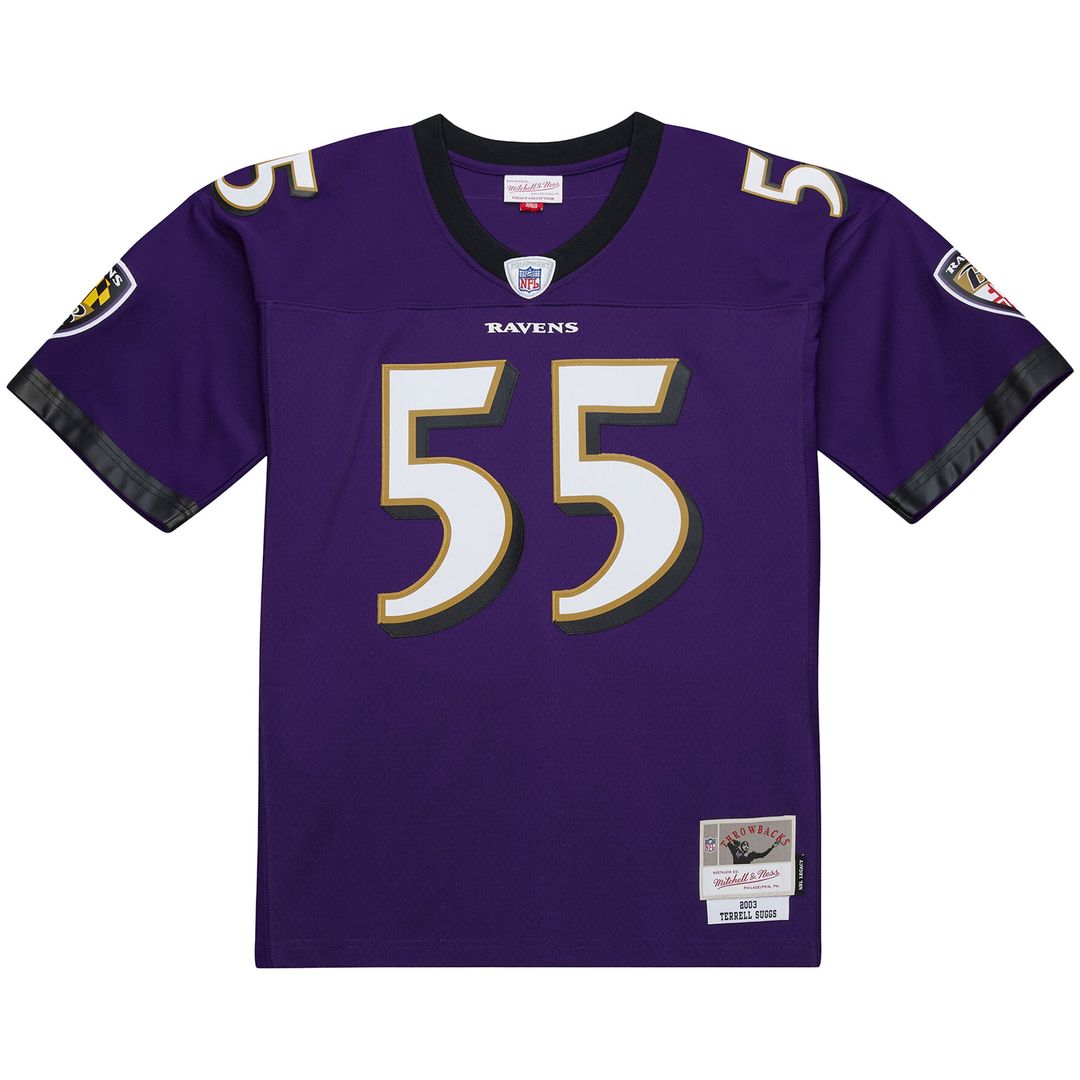 Terrell Suggs Baltimore Ravens 2003 Legacy Replica Player Jersey - White