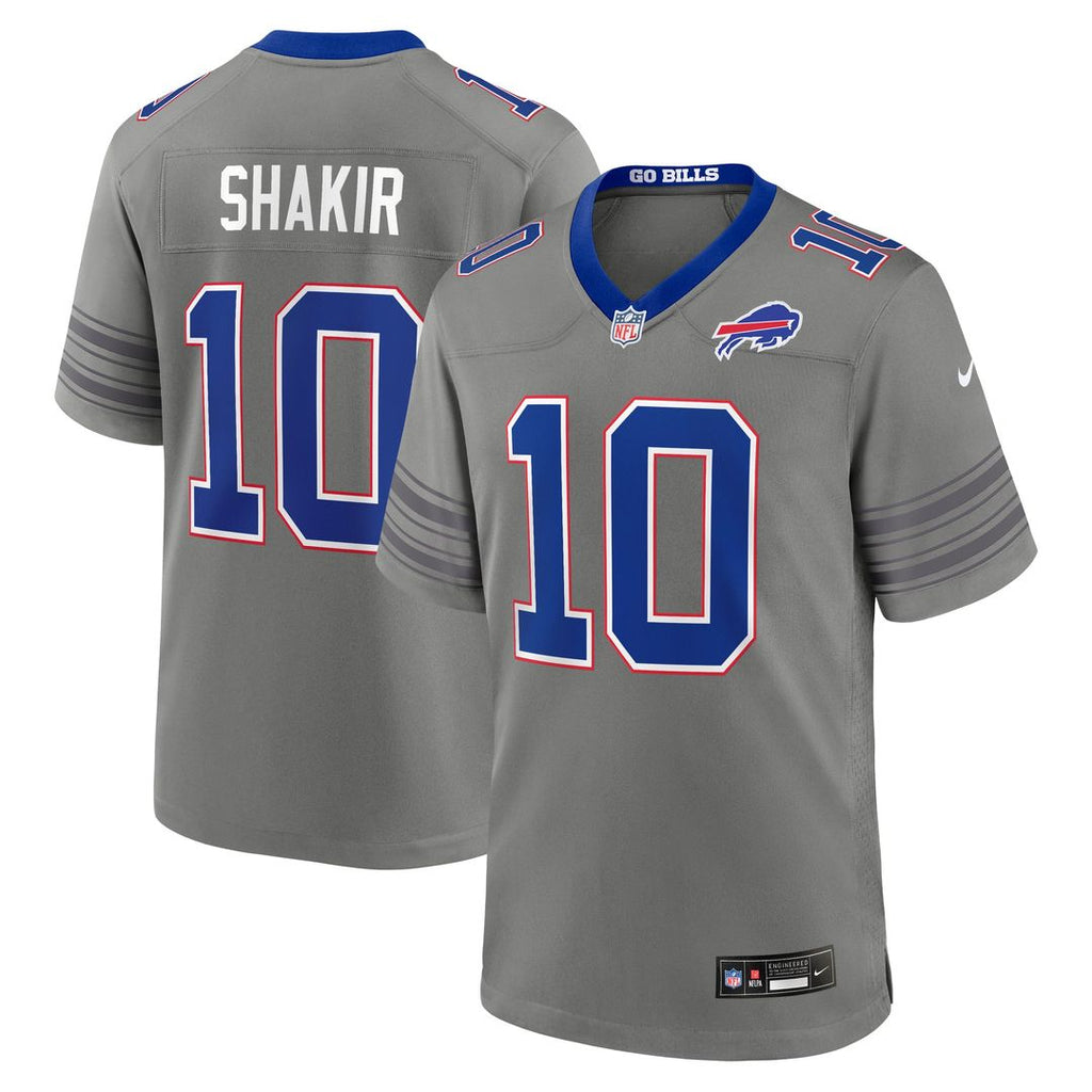 Khalil Shakir Buffalo Bills Nickel City Game Jersey - Gray