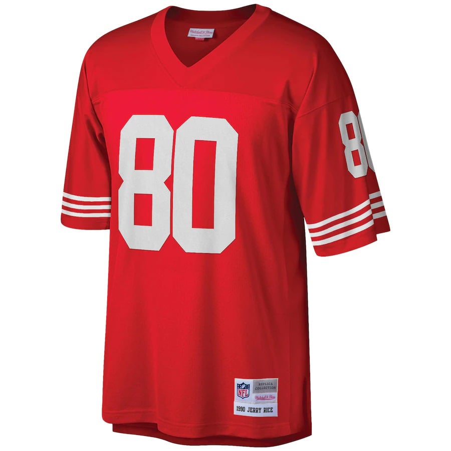 Jerry Rice San Francisco 49ers Big & Tall 1990 Retired Player Replica Jersey - Scarlet