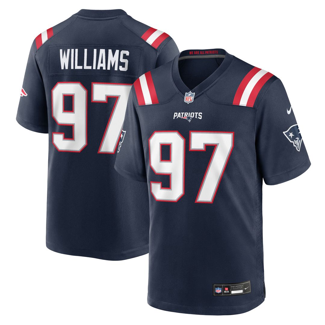 Milton Williams New England Patriots Team Game Jersey - Navy