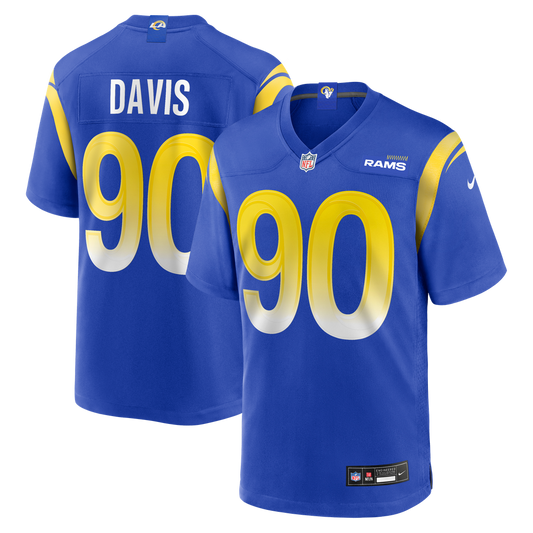 Tyler Davis Los Angeles Rams Team Game Jersey - Royal