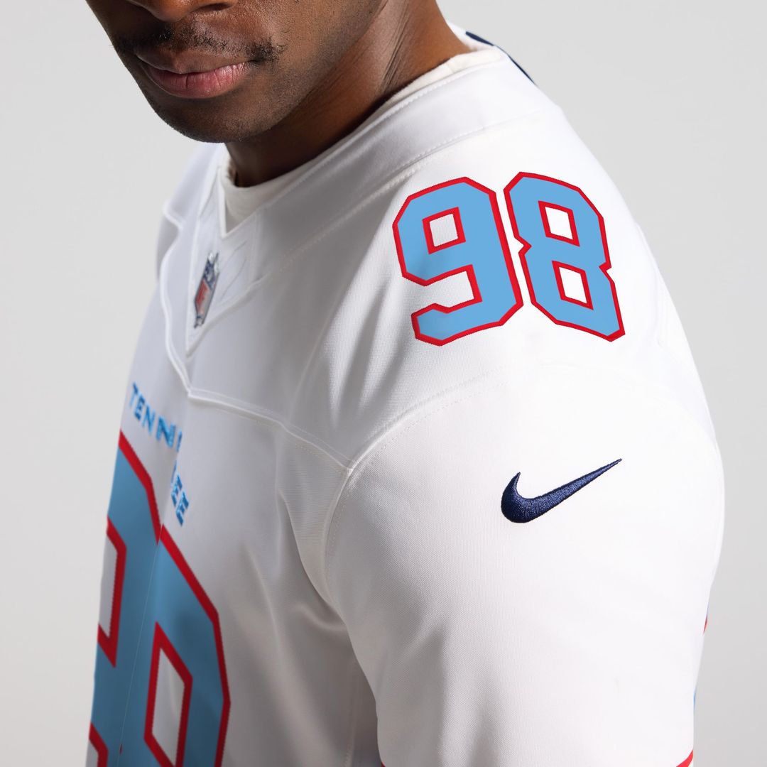 Jeffery Simmons Tennessee Titans Team Vapor F.U.S.E. Stitched Limited Jersey - Light Blue