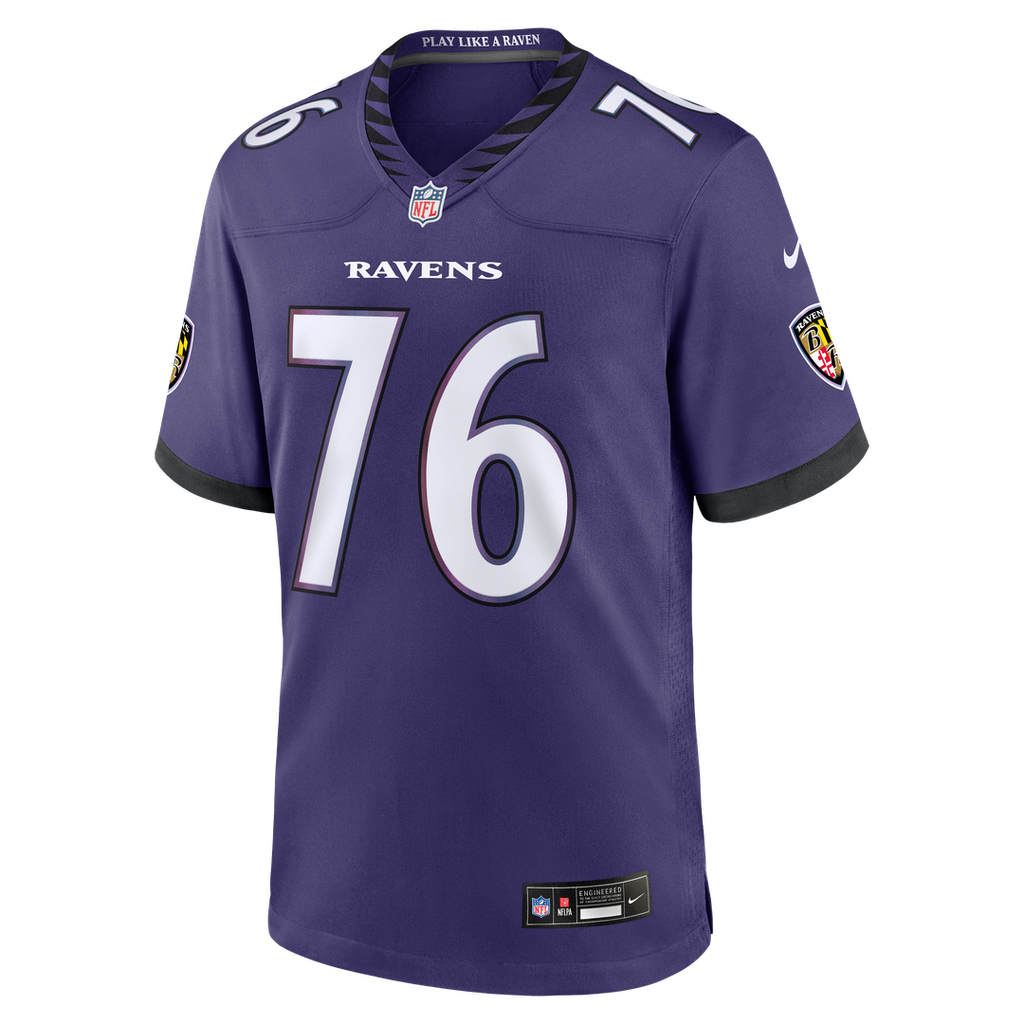 Carson Vinson Baltimore Ravens Team Game Jersey - Purple