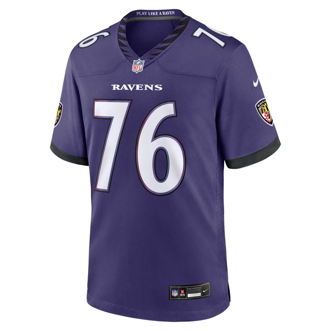 Carson Vinson Baltimore Ravens Team Game Jersey - Purple