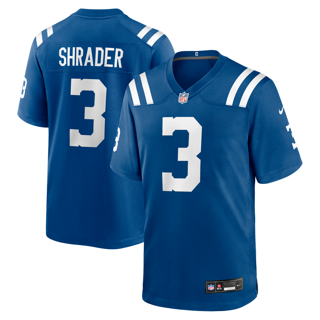 Spencer Shrader Indianapolis Colts Team Game Jersey - Royal