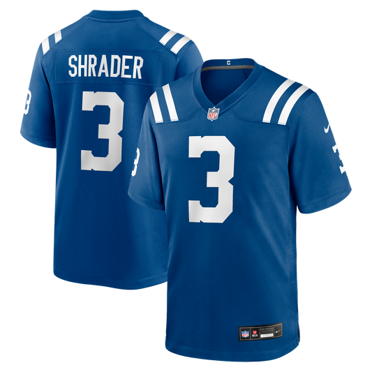 Spencer Shrader Indianapolis Colts Team Game Jersey - Royal