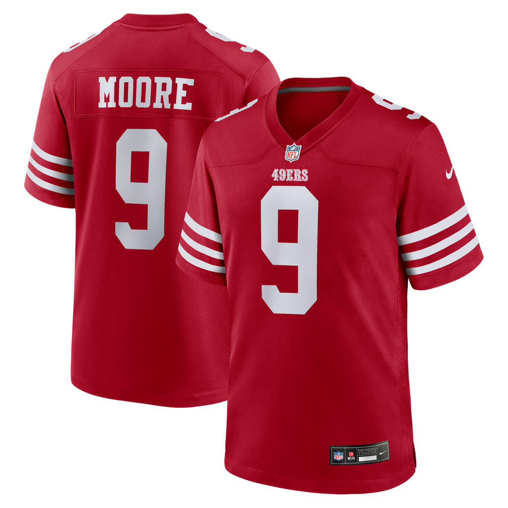 Skyy Moore San Francisco 49ers Team Game Jersey - Scarlet