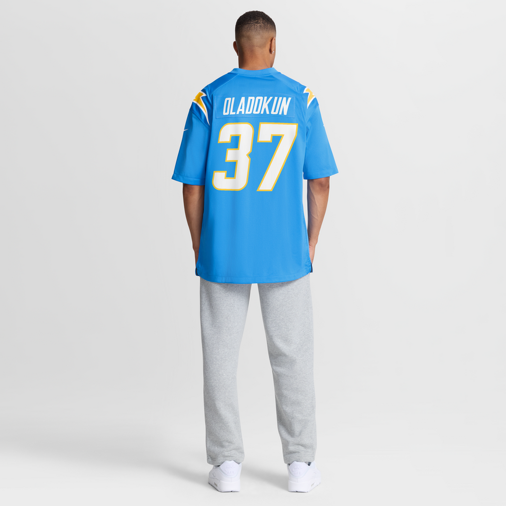 Jordan Oladokun Los Angeles Chargers Team Game Jersey - Powder Blue