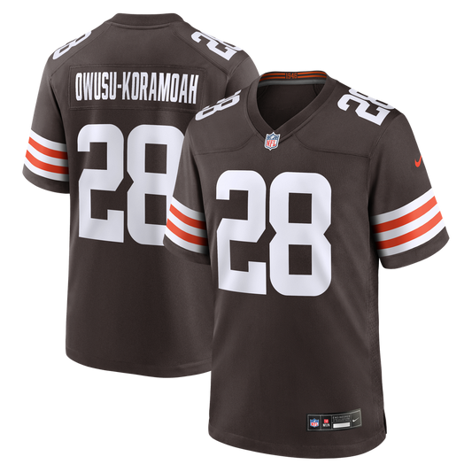 Jeremiah Owusu - Koramoah Cleveland Browns Game Player Jersey - Brown