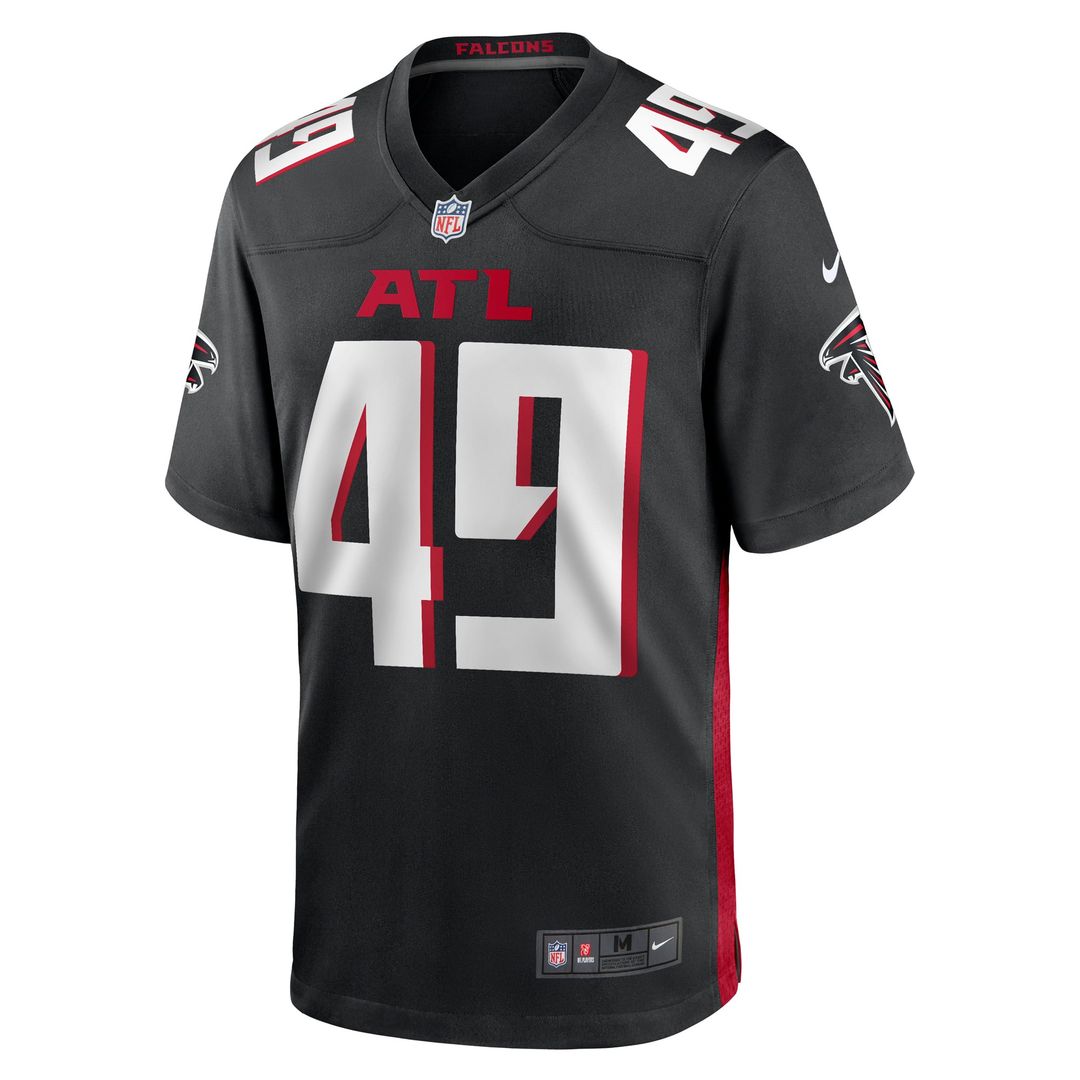 Liam McCullough Atlanta Falcons Team Game Jersey - Black