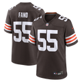 Spencer Fano Cleveland Browns Team Game Jersey - Brown