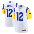 Puka Nacua Los Angeles Rams White Game Player Jersey - White