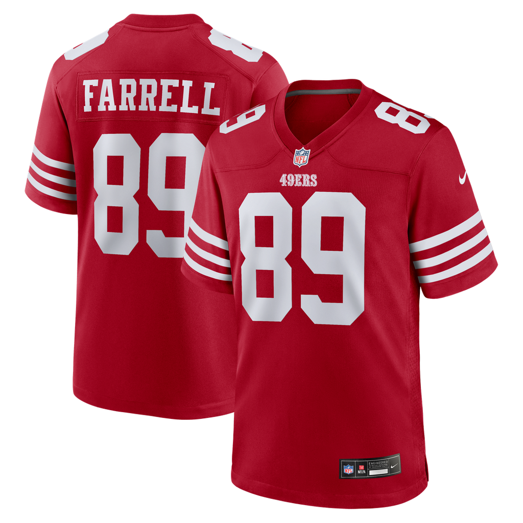 Luke Farrell San Francisco 49ers Team Game Jersey - Scarlet