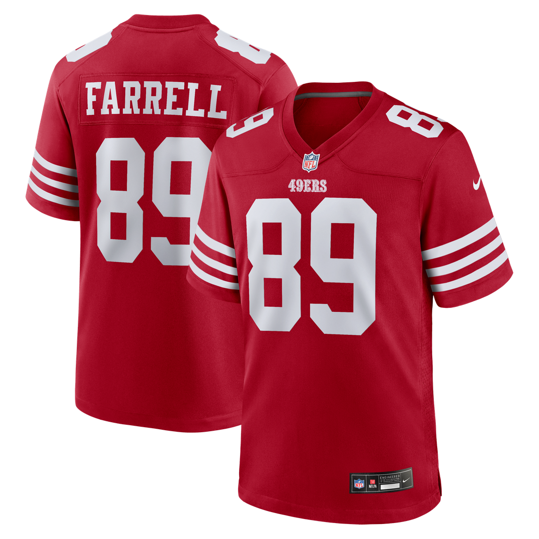 Luke Farrell San Francisco 49ers Team Game Jersey - Scarlet