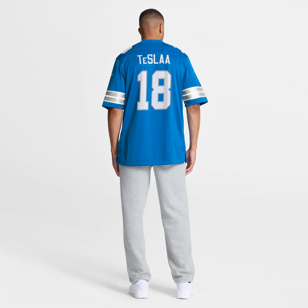Isaac TeSlaa Detroit Lions Game Player Jersey - Blue