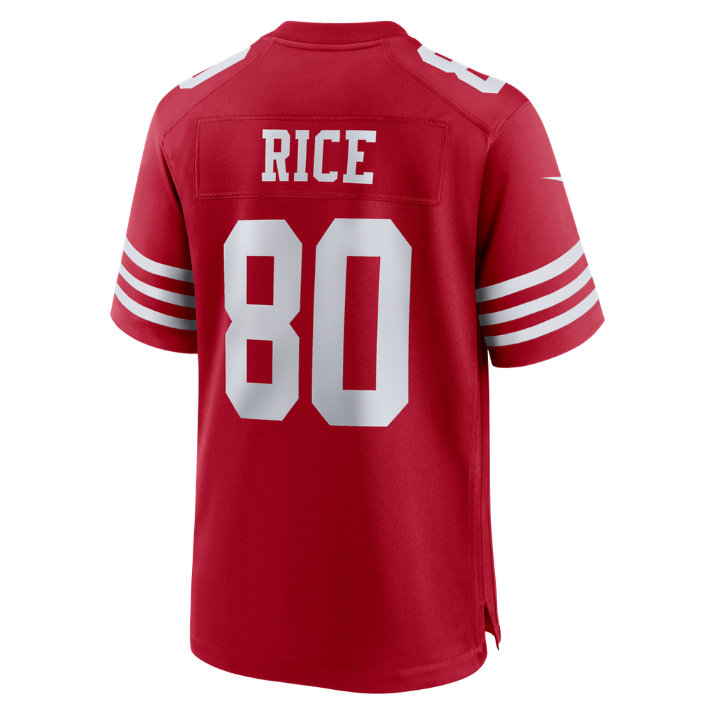Jerry Rice San Francisco 49ers Retired Team Player Game Jersey - Scarlet