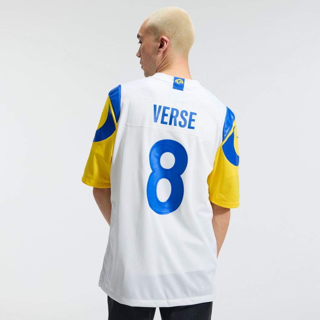 Jared Verse Los Angeles Rams White Game Player Jersey - White