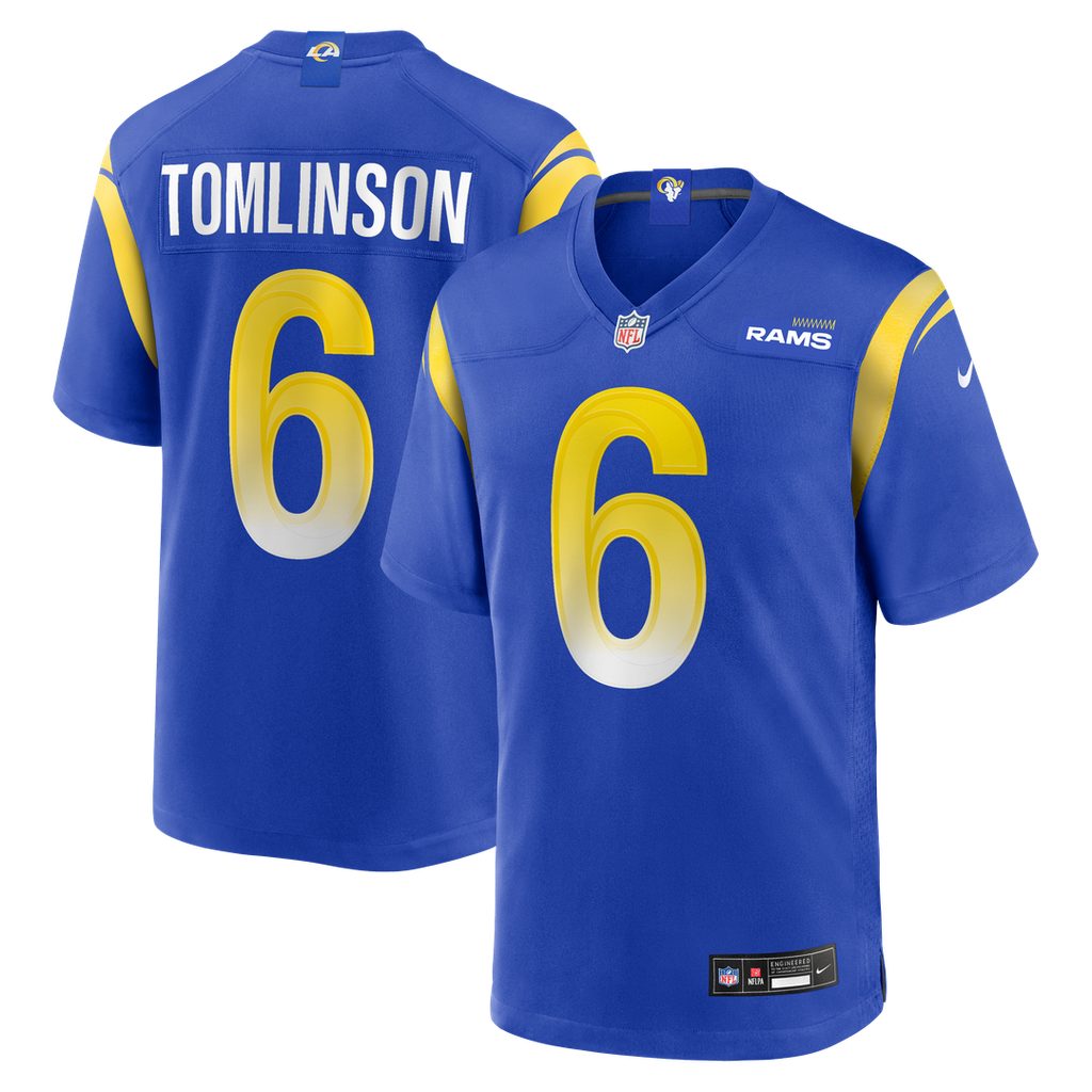 Tre'Vius Hodges - Tomlinson Los Angeles Rams Team Game Jersey - Royal