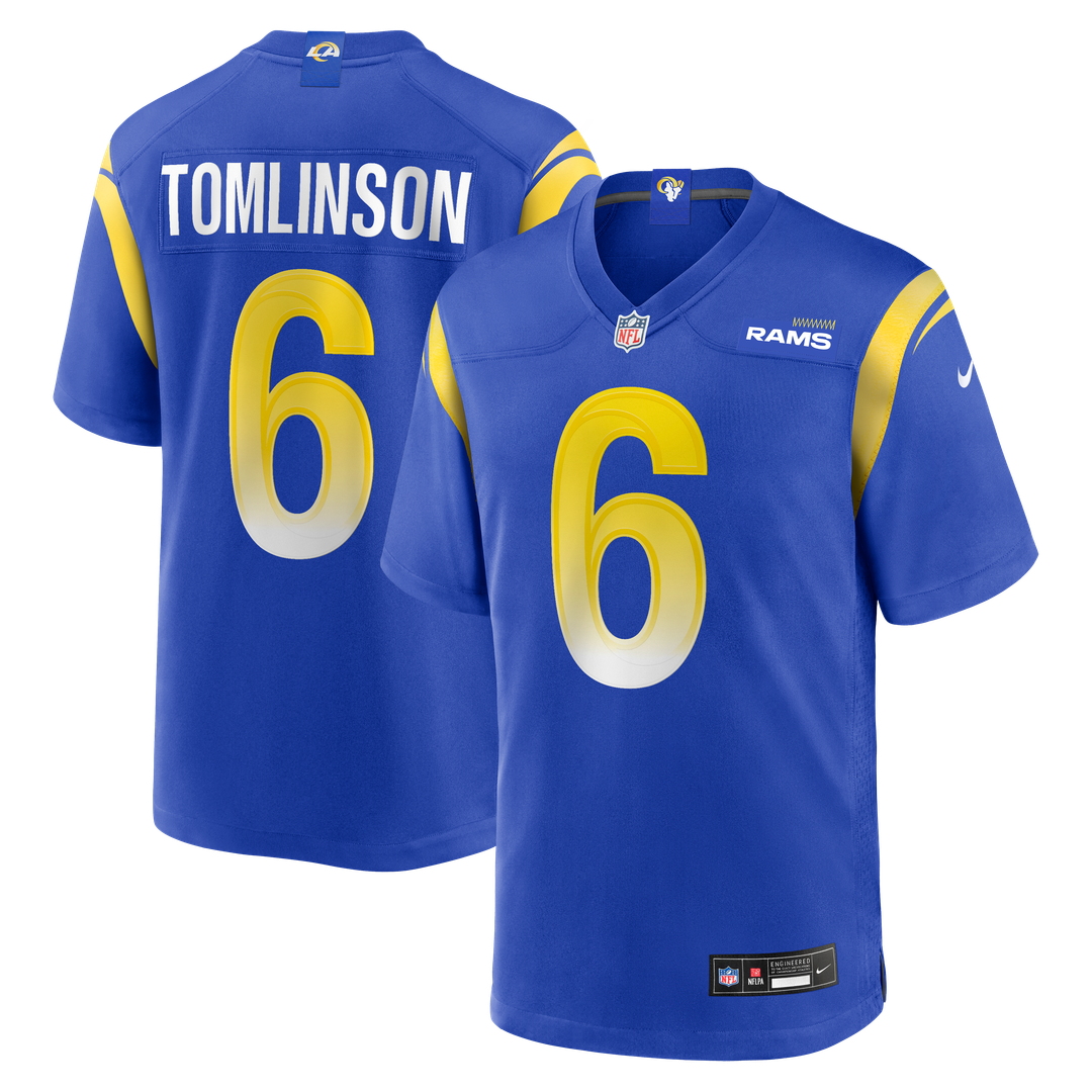Tre'Vius Hodges - Tomlinson Los Angeles Rams Team Game Jersey - Royal
