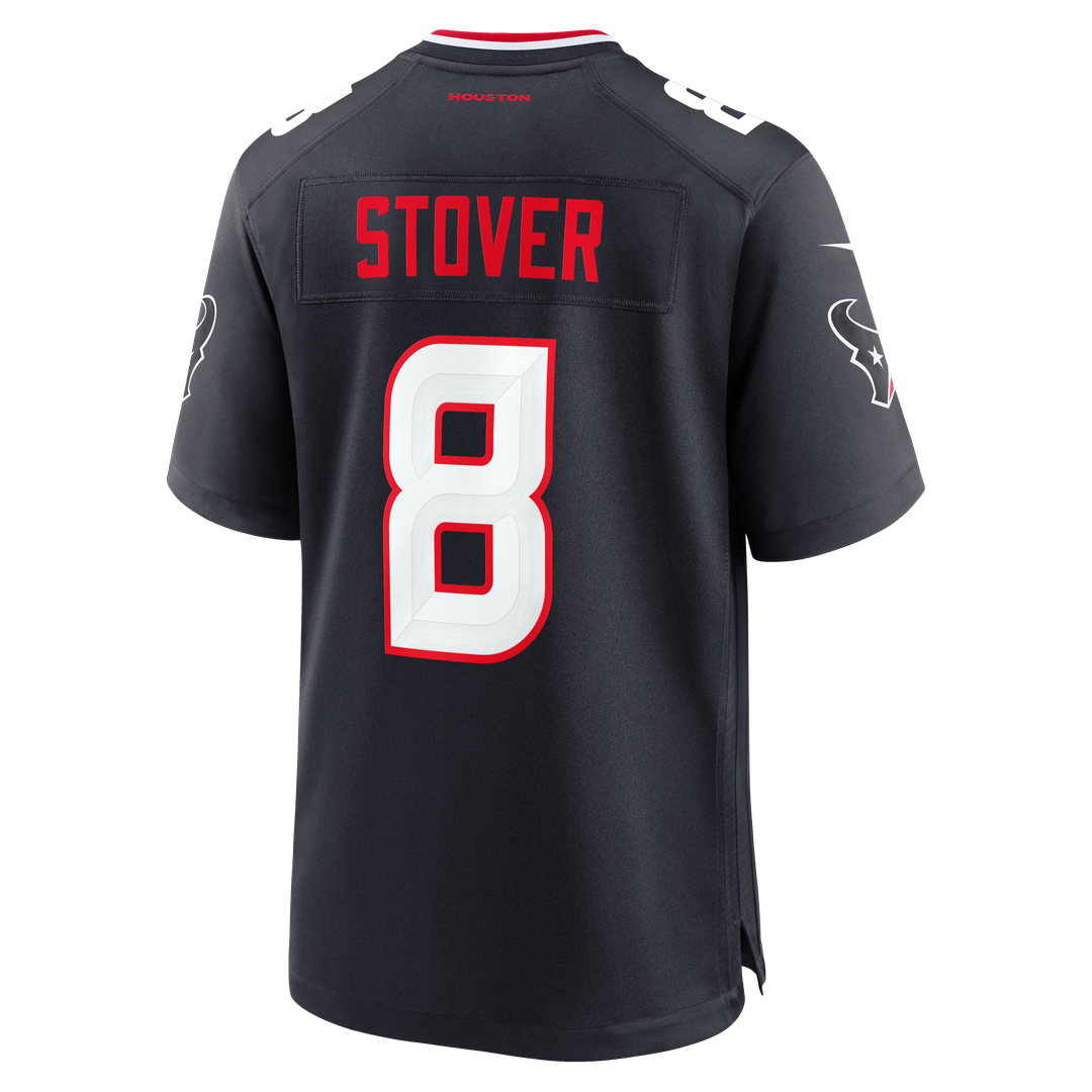 Cade Stover Houston Texans Team Game Jersey - Navy