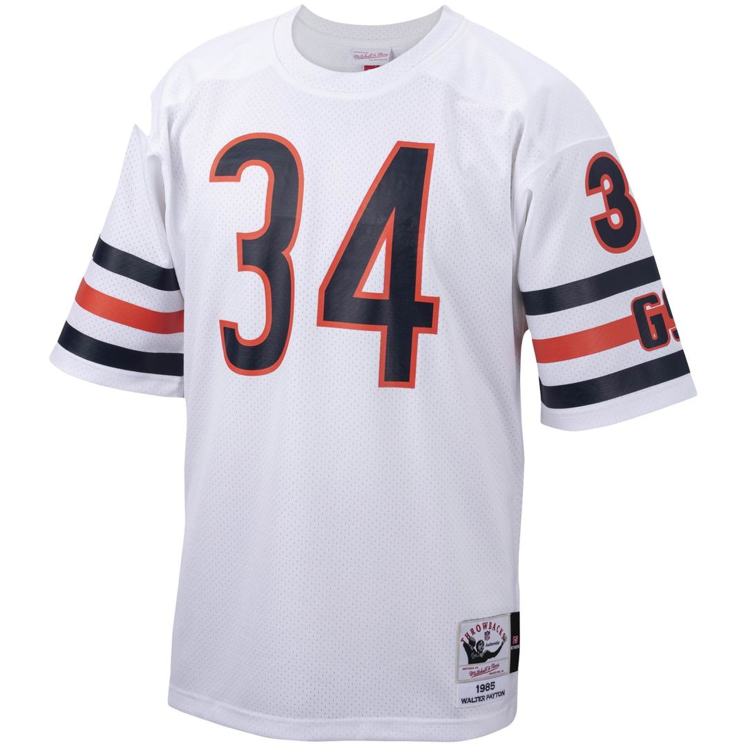 Walter Payton Chicago Bears 1985 Authentic Throwback Retired Player Jersey - White