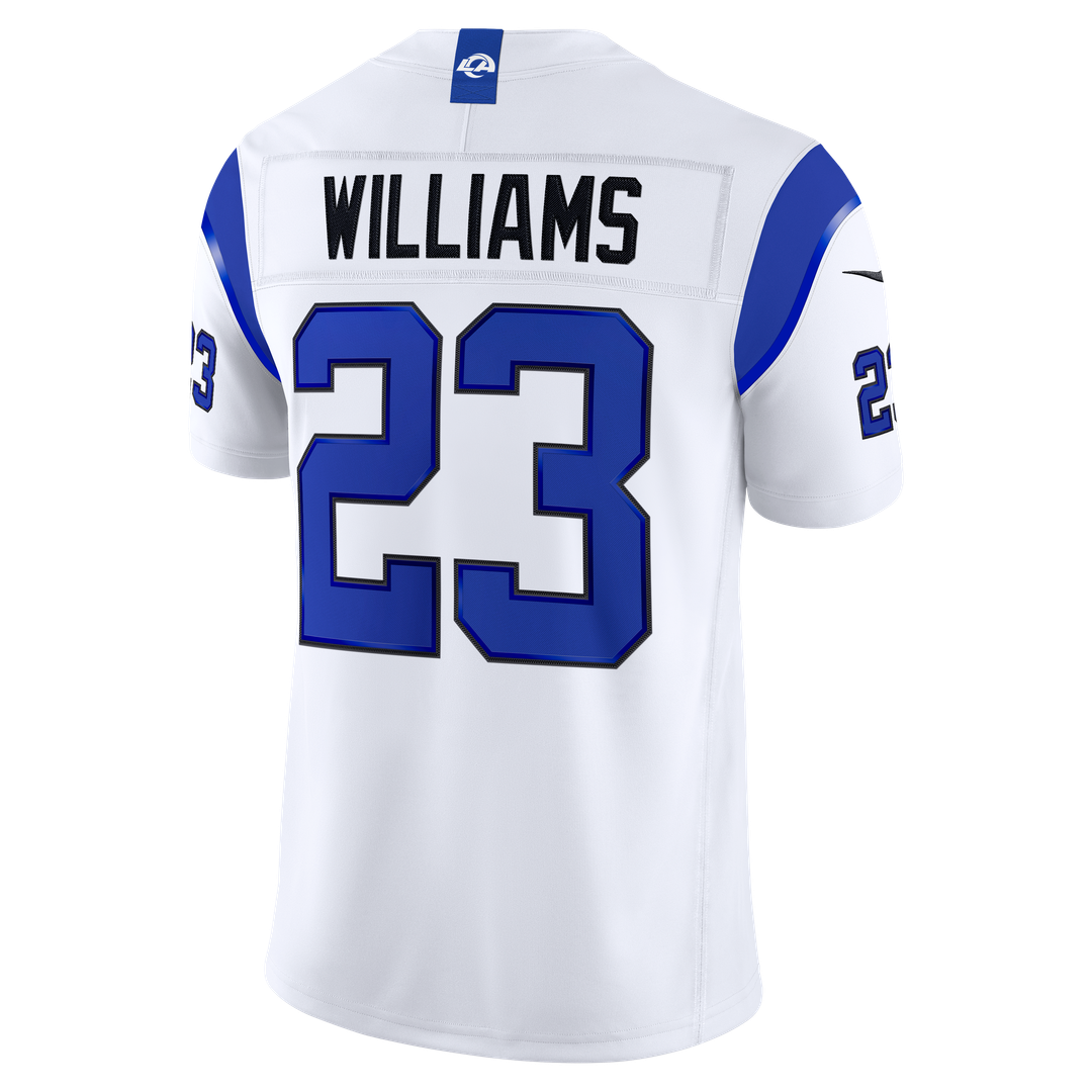 Kyren Williams Los Angeles Rams Fearsome White Vapor F.U.S.E. Stitched Limited Jersey