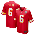 Justin Fields Kansas City Chiefs Game Jersey - Red