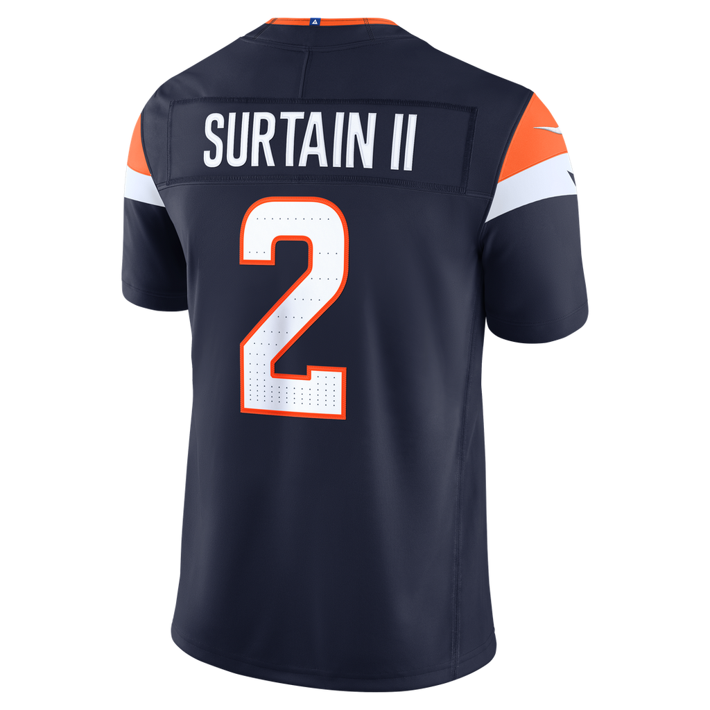 Patrick Surtain II Denver Broncos Team Vapor F.U.S.E. Stitched Limited Jersey - Orange