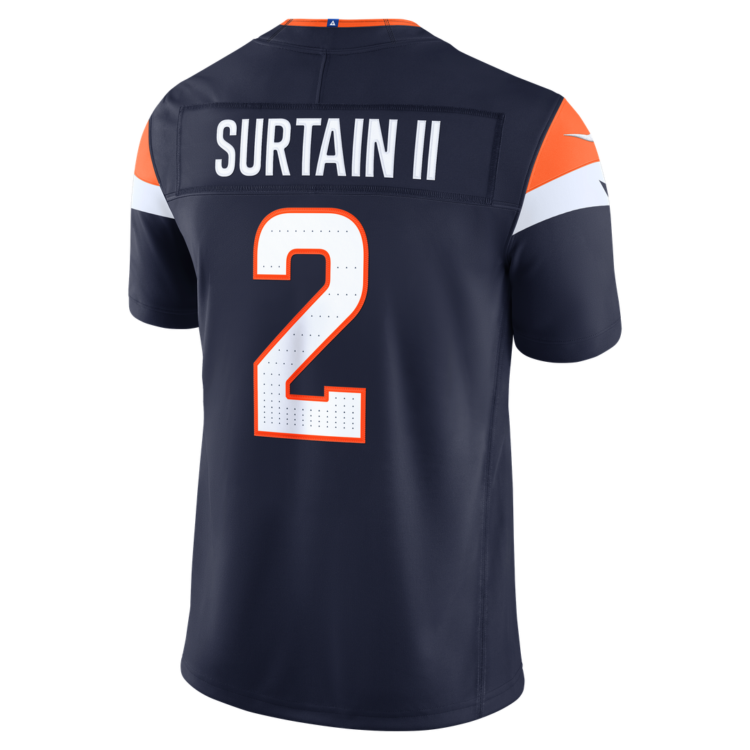Patrick Surtain II Denver Broncos Team Vapor F.U.S.E. Stitched Limited Jersey - Orange