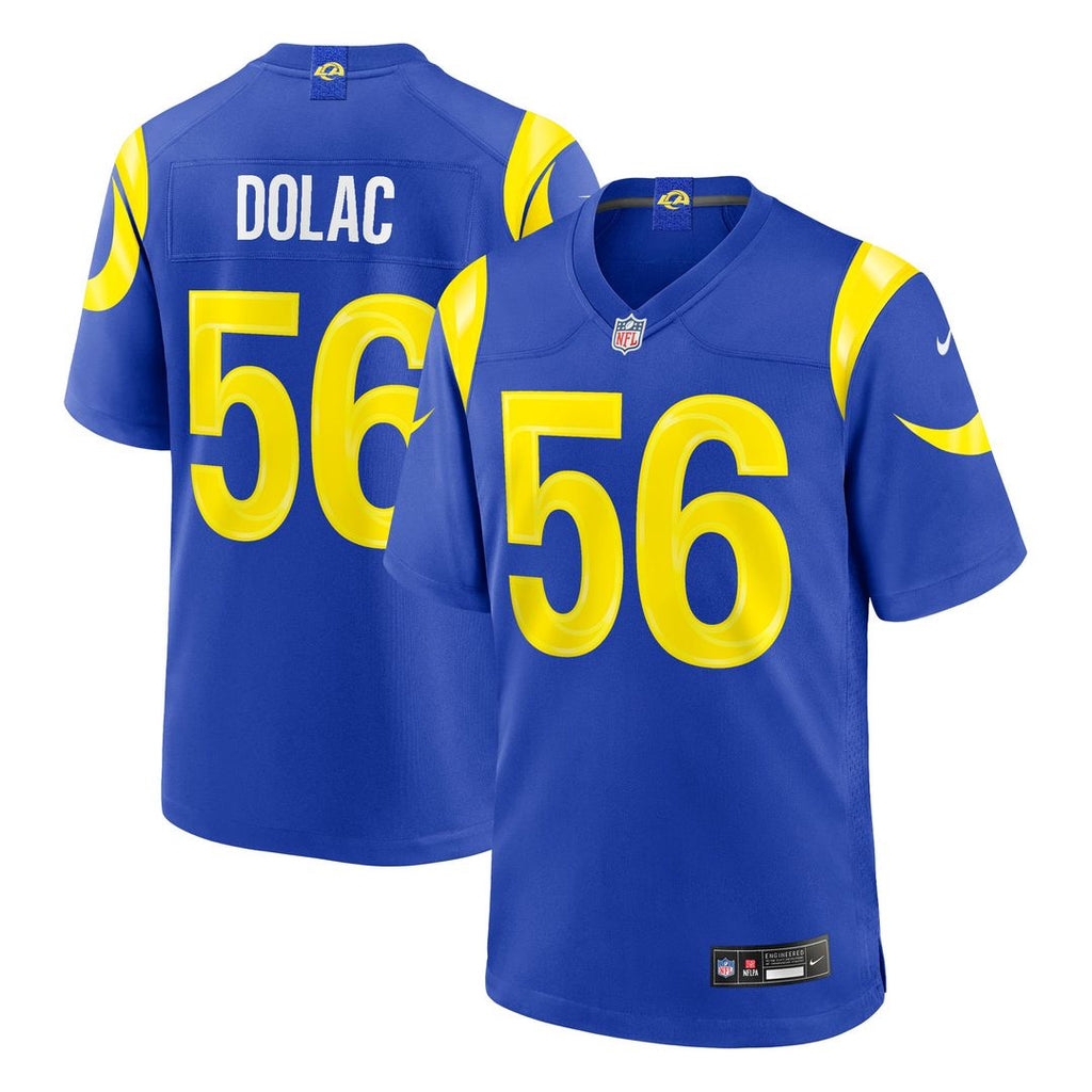 Shaun Dolac Los Angeles Rams Team Game Jersey - Royal