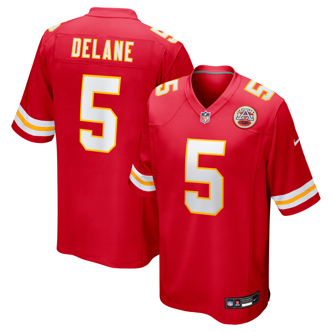 Mansoor Delane Kansas City Chiefs Team Game Jersey - Red