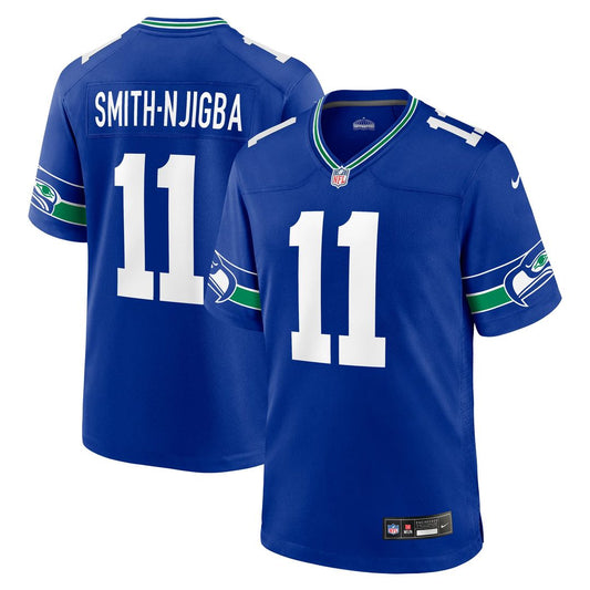 Jaxon Smith - Njigba Seattle Seahawks Throwback Player Game Jersey - Royal