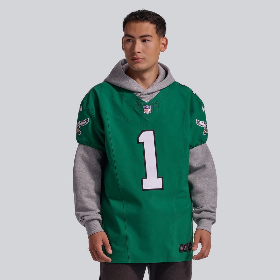 Jalen Hurts Philadelphia Eagles Team Vapor F.U.S.E. Elite Jersey - Midnight Green
