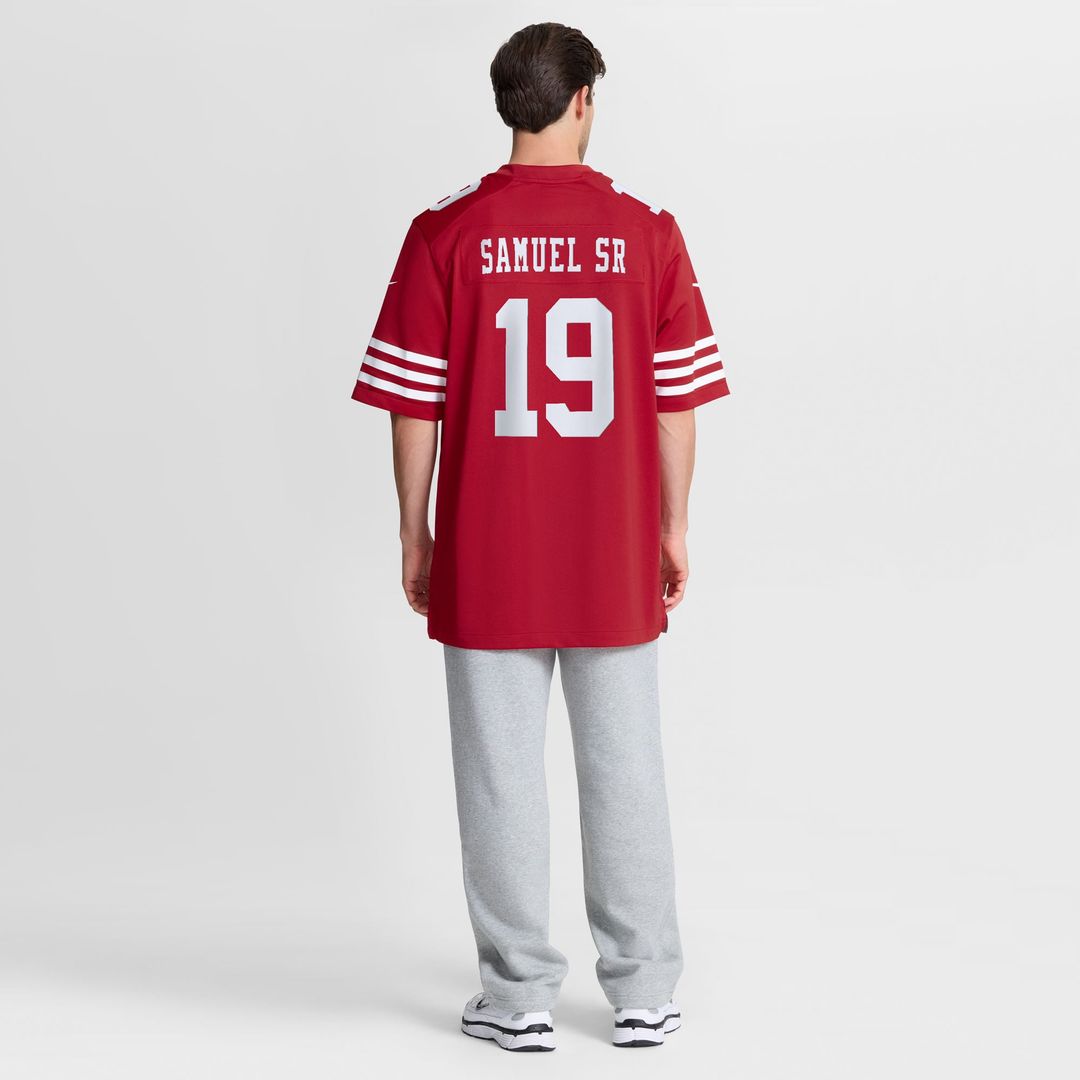 Deebo Samuel Sr San Francisco 49ers Team Game Jersey - Scarlet