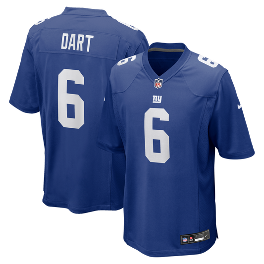 Jaxson Dart New York Giants Team Game Jersey - Royal