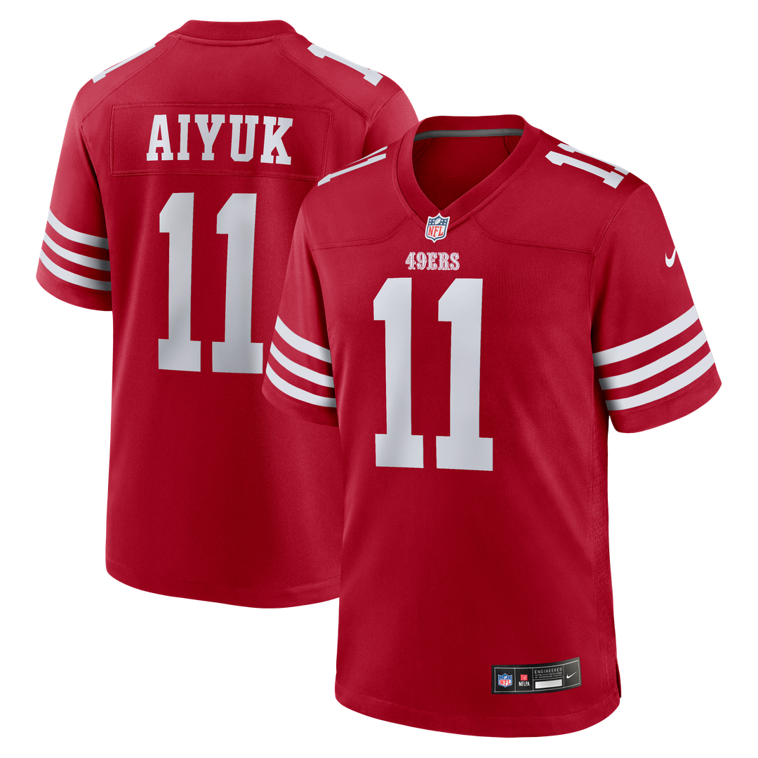 Brandon Aiyuk San Francisco 49ers Team Player Game Jersey - Scarlet