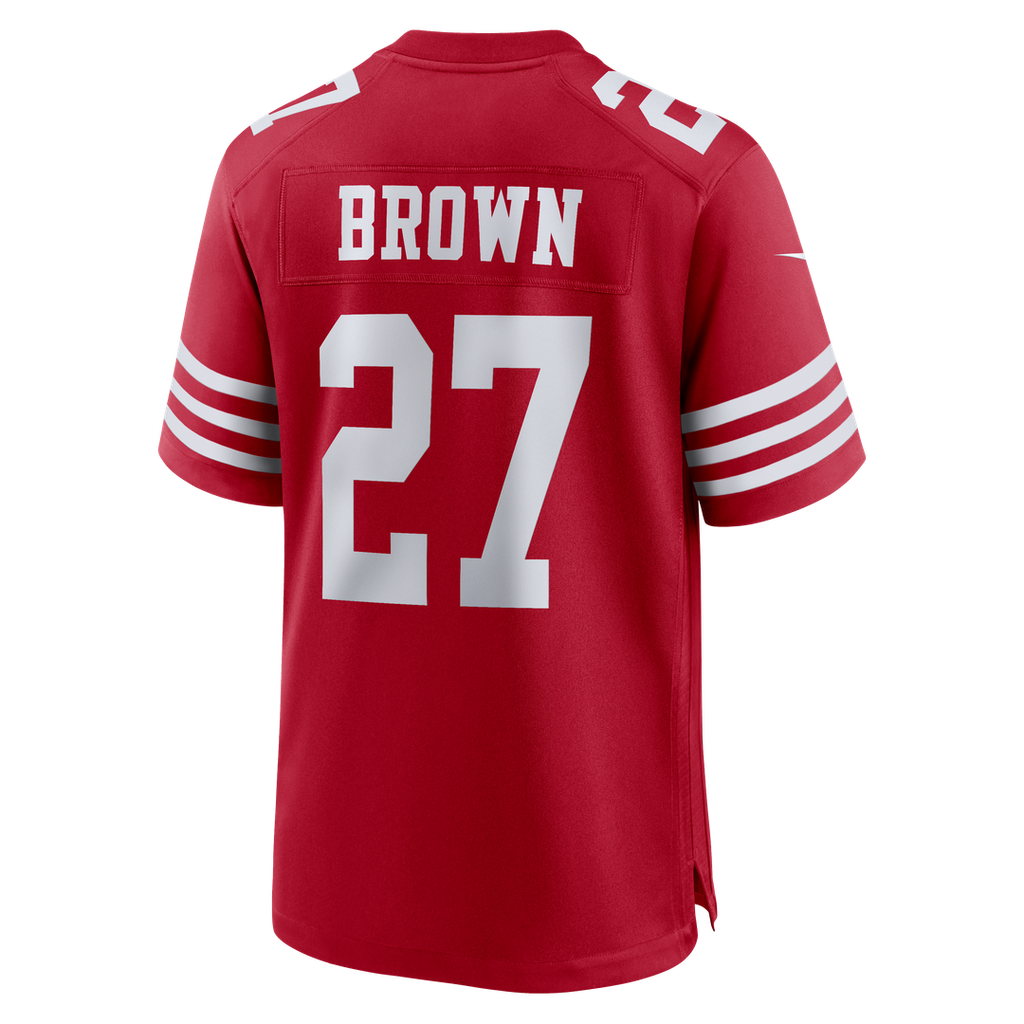 Ji'Ayir Brown San Francisco 49ers Team Game Jersey - Scarlet