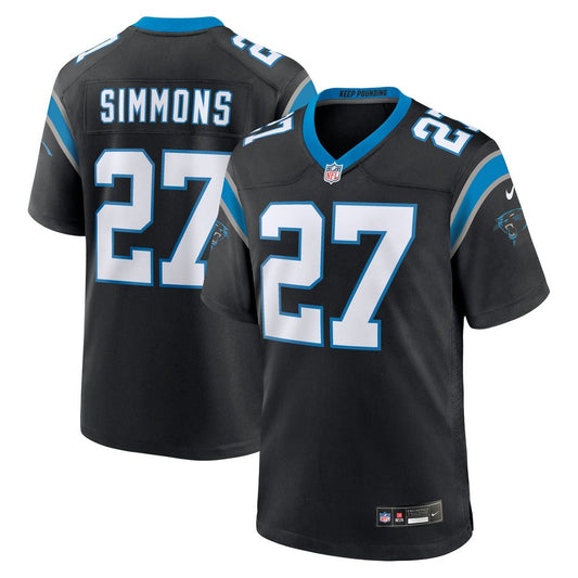 Isaiah Simmons Carolina Panthers Team Game Jersey - Black