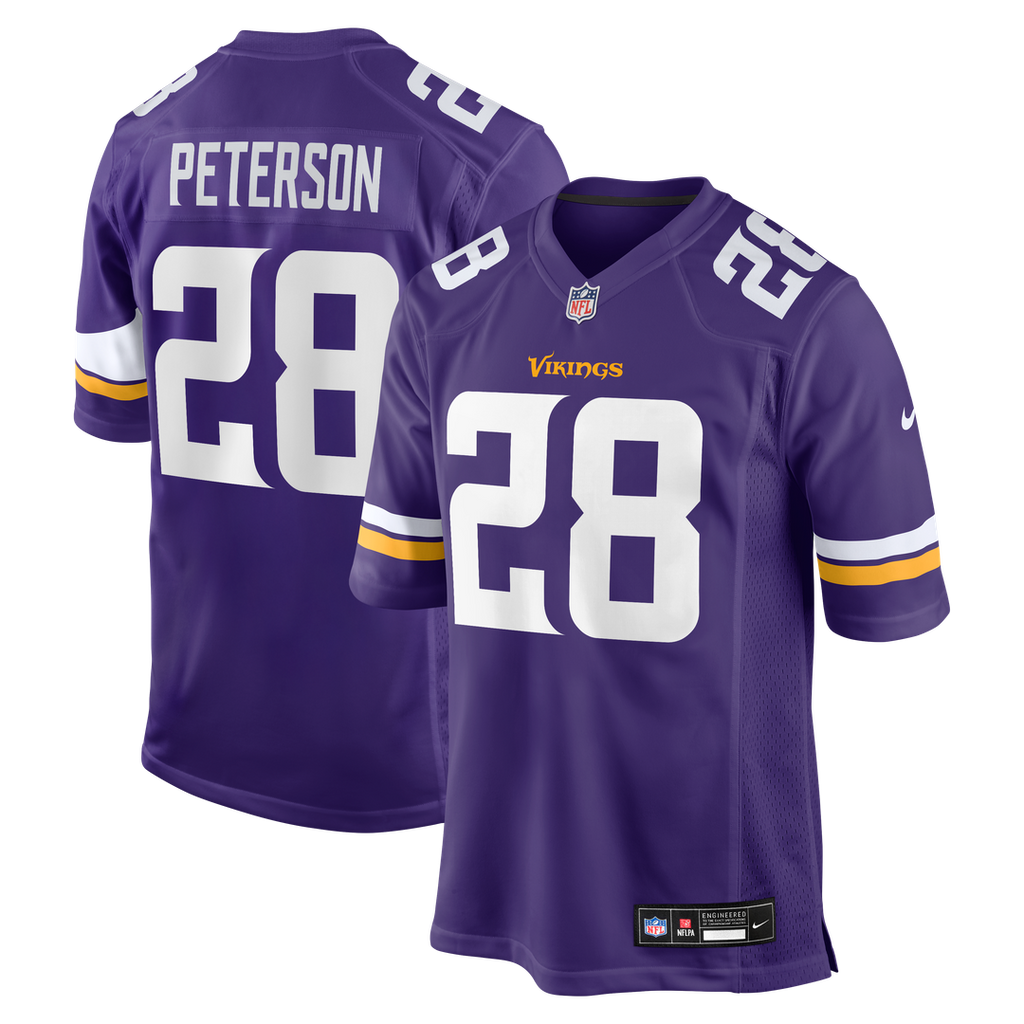 Adrian Peterson Minnesota Vikings Team Retired Game Jersey - Purple
