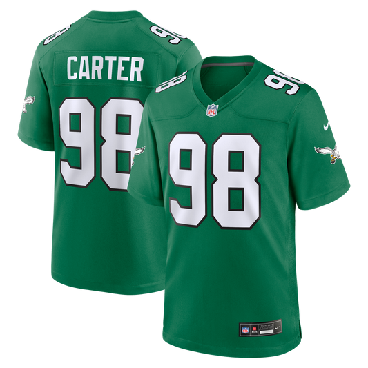 Jalen Carter Philadelphia Eagles Alternate Game Jersey - Kelly Green