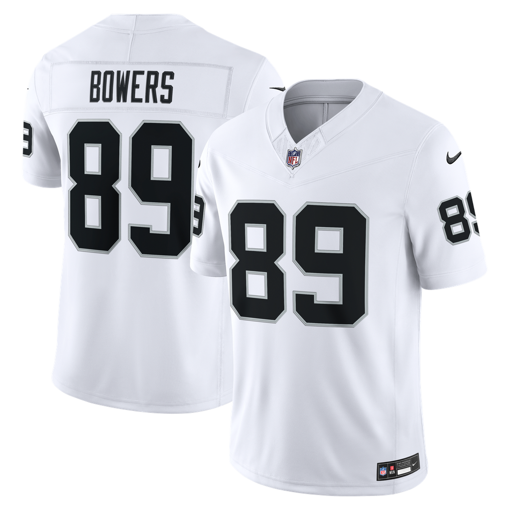 Brock Bowers Las Vegas Raiders Vapor F.U.S.E. Stitched Limited Jersey - White