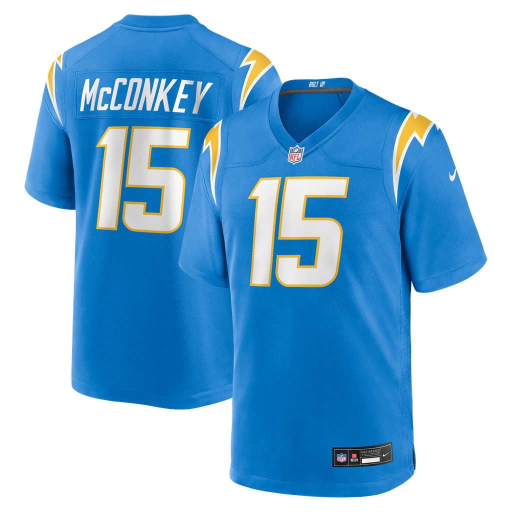Ladd McConkey Los Angeles Chargers Player Game Jersey - Powder Blue