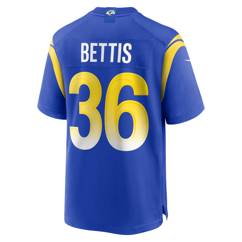 Jerome Bettis Los Angeles Rams Game Retired Player Jersey - Royal