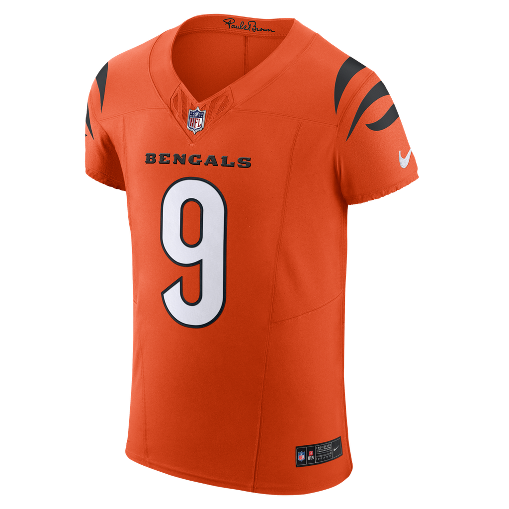 Joe Burrow Cincinnati Bengals Team Vapor F.U.S.E. Elite Jersey - Orange