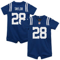 Jonathan Taylor Indianapolis Colts Newborn Romper Game Jersey - Royal